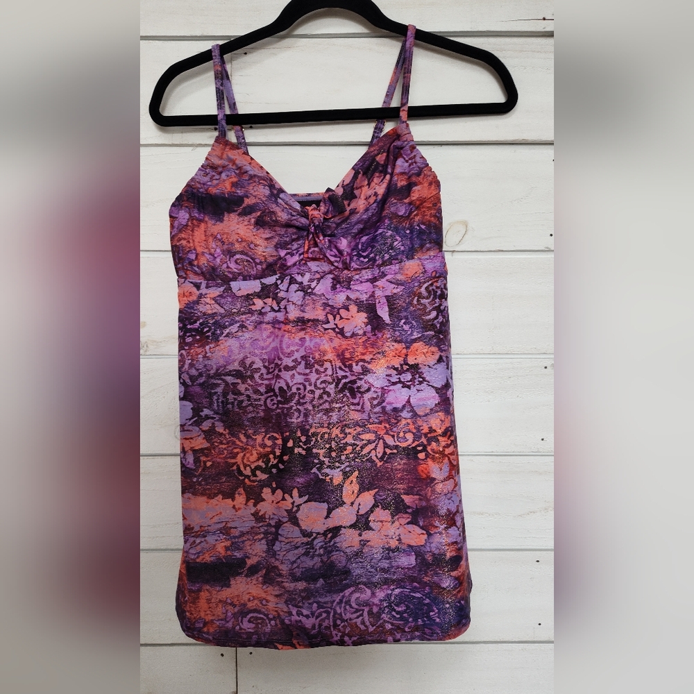 Simply Swim Purple and Orange Women's Swimdress